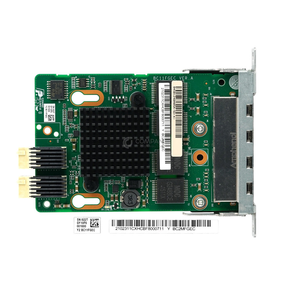 BC11FGEC HUAWEI AMPHENOL SM212 I350 4-PORT RJ-45 INTERFACE CARD FOR RH1288 V3